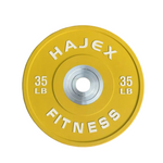 HAJEX Olympic Competition Steel Hub Bumper Plates Colored - 15, 25, 35, 45, 55 LB