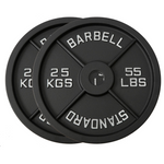Cast Iron Weight Plates - Standard, Olympic in LBs, KGs