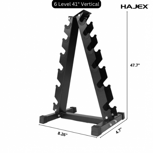 Steel Dumbbell Racks Vertical & Horizontal (3, 6, 8, 10 Levels)