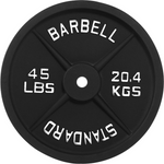 Cast Iron Weight Plates - Standard, Olympic in LBs, KGs
