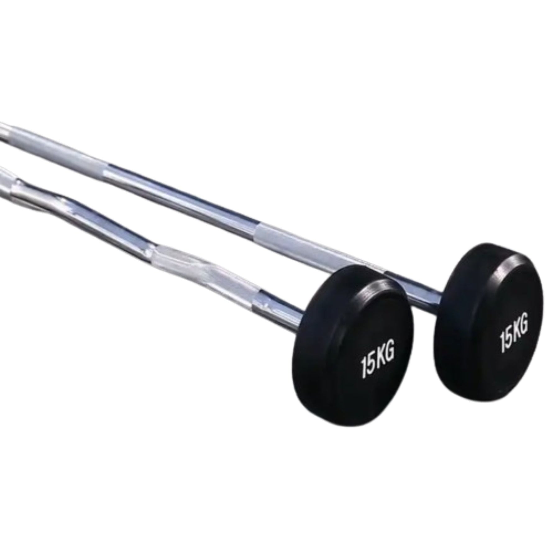 HAJEX Straight and EZ Curl Fixed Round Head Weight Barbell Sets - 20 to 150 LB