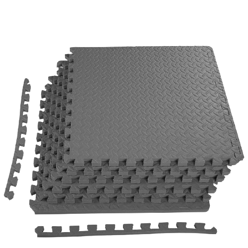 HAJEX Interlocking Exercise Gym Floor Mat - Pack of 6