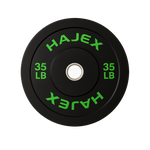 HAJEX Olympic Bumper Weight Plates - 10, 15, 25, 35, 45, 55 LB