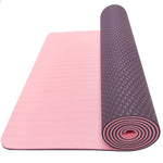 6mm Thick Double Color Anti-Slip TPE Yoga Mat