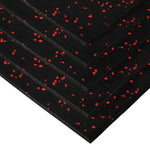 HAJEX Hard Floor Mats for Gym - Pack of 6