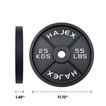 Cast Iron Weight Plates - Standard, Olympic in LBs, KGs