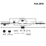 HAJEX Rubber Olympic Bumper Grip Weight Plates & Sets in LBs & KGs