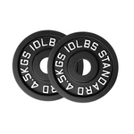 Cast Iron Weight Plates - Standard, Olympic in LBs, KGs