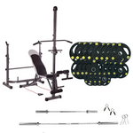 Adjustable Workout Bench with Weight Sets
